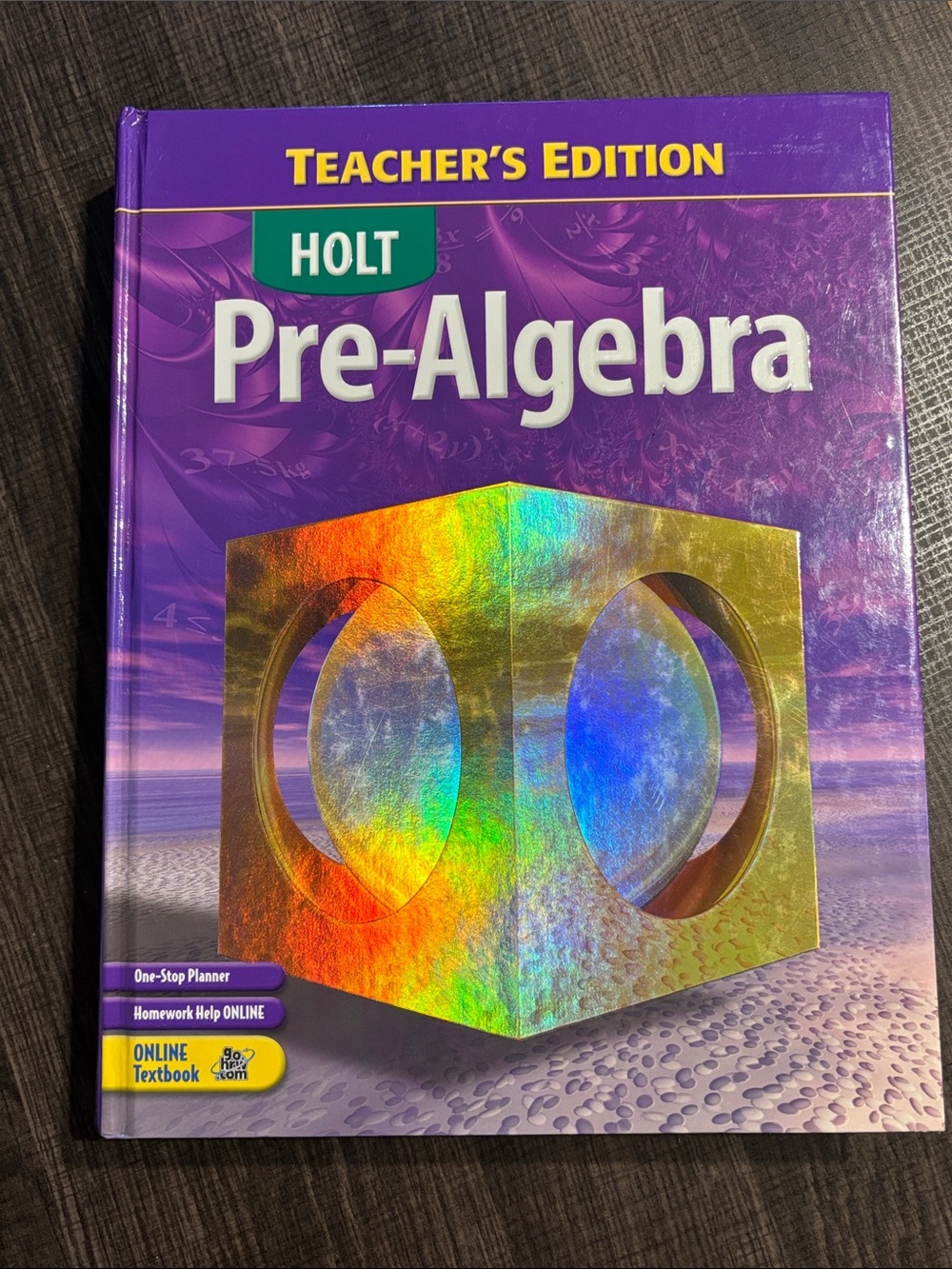 Pre-Algebra Teacher's Edition Notebook — Purple
